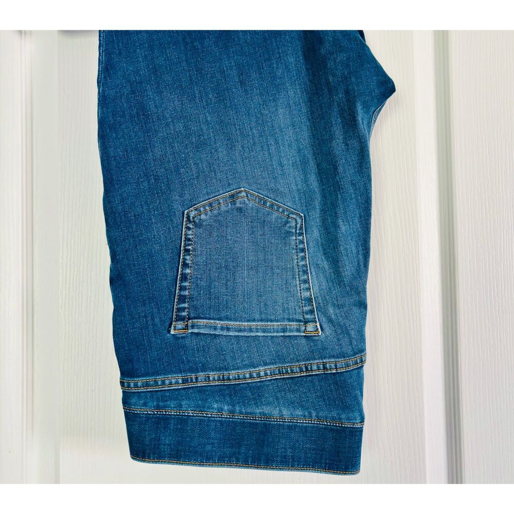 Amazon Essentials Mid Rise Pull On Jeggings Denim Blue 16 Short
